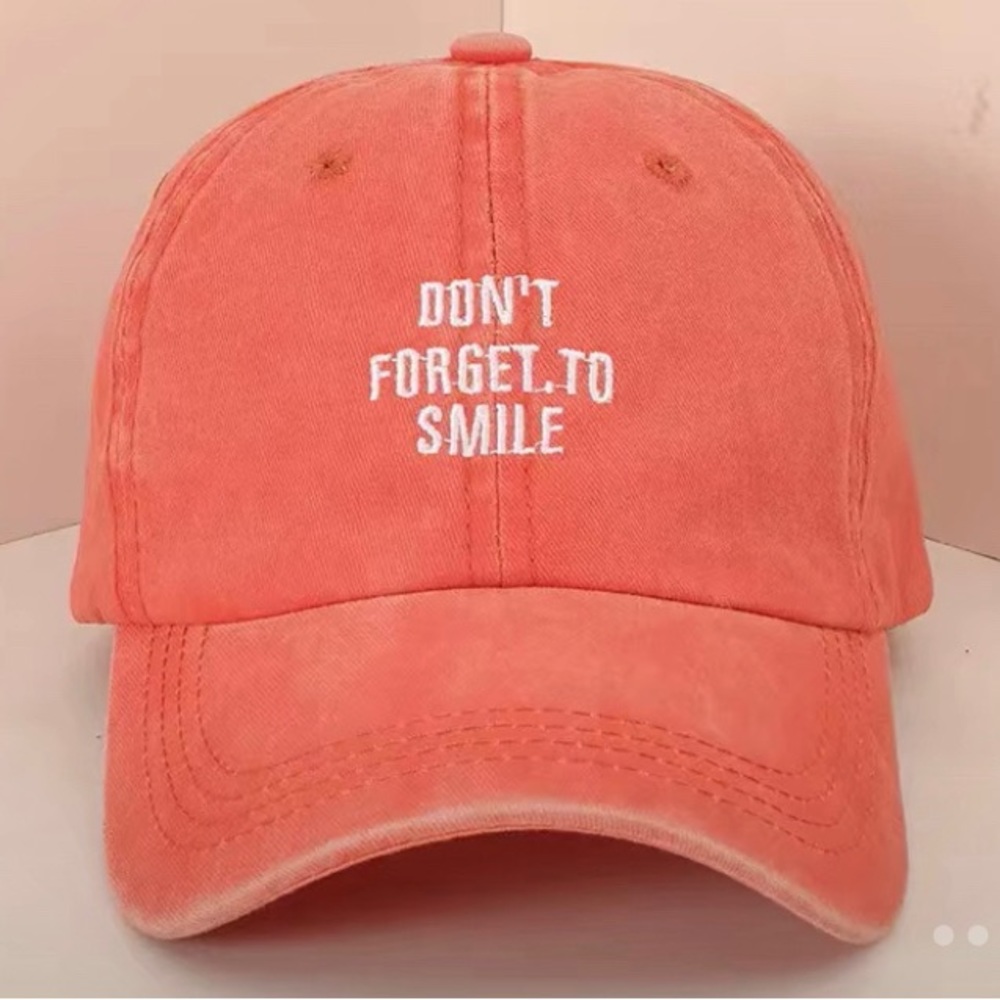 WOMENS BALL CAP | “DON’T FORGET TO SMILE”